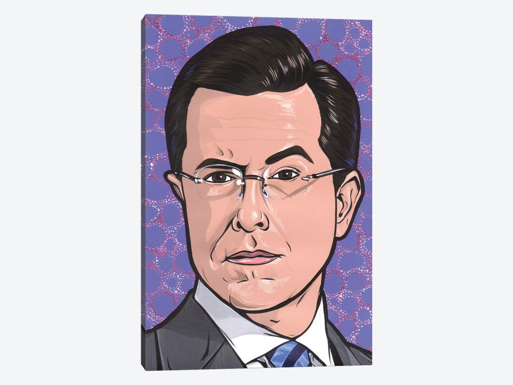 Stephen Colbert by Allyson Gutchell 1-piece Canvas Artwork