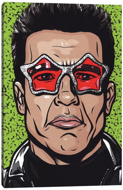 Terminator Glasses Canvas Art Print - Arnold Schwarzenegger