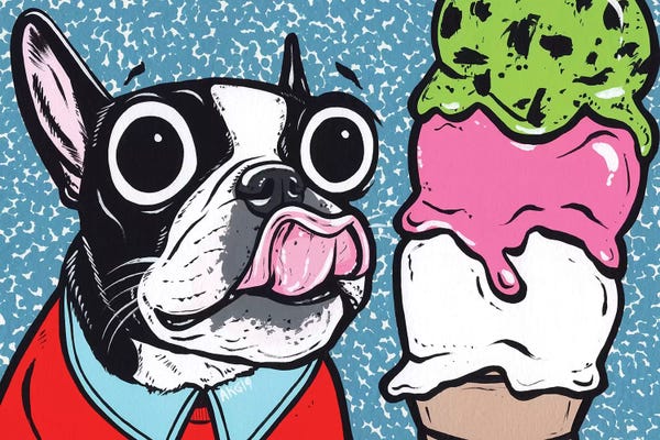 Terriers: Boston Terrier Ice Cream by Allyson Gutchell