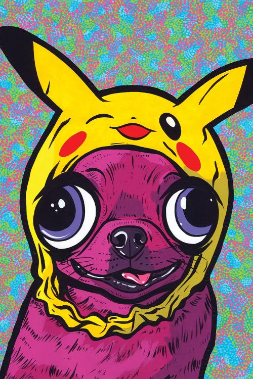 Purple Chihuahua by Allyson Gutchell wall art
