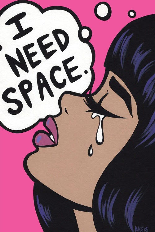 I Need Space Crying Girl