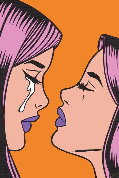 Similar To Roy Lichtenstein: Pink Twin Comic Girls by Allyson Gutchell