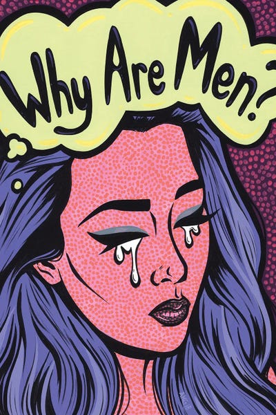 Similar To Roy Lichtenstein: Why Are Men? Crying Girl by Allyson Gutchell