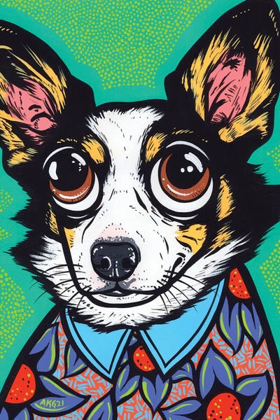 Corgis: Tri Color Corgi by Allyson Gutchell