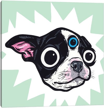 3rd Eye Boston Terrier Canvas Art Print - Boston Terrier Art