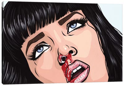 Mia Wallace Canvas Art Print - Crime & Gangster Movie Art