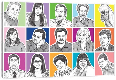 Parks And Rec Canvas Art Print - Parks And Recreation