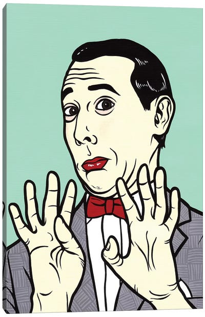 Pee Wee Herman Canvas Art Print - Comedy Movie Art