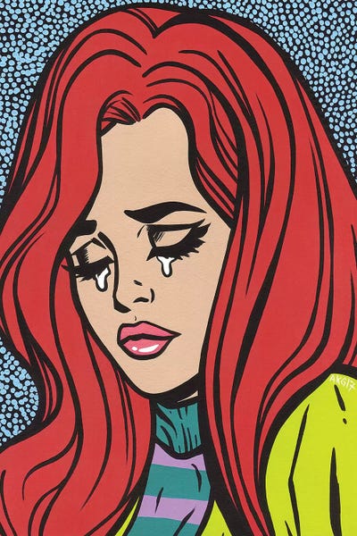 Similar To Roy Lichtenstein: Red Head Crying Girl by Allyson Gutchell