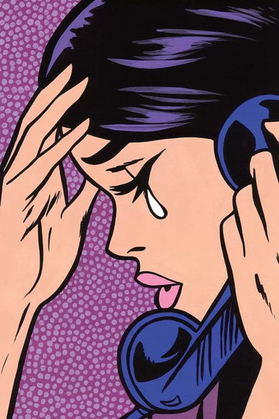Similar To Roy Lichtenstein: Telephone Crying Girl by Allyson Gutchell