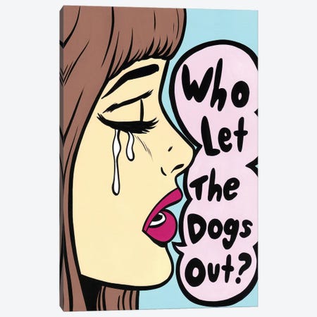 Who Let The Dogs Out Canvas Print #AGU80} by Allyson Gutchell Canvas Art Print