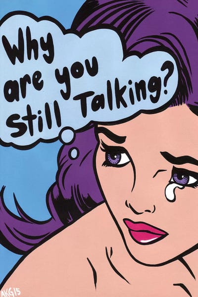 Unfiltered Thoughts: Why Are You Still Talking by Allyson Gutchell