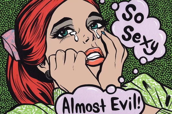 Similar To Roy Lichtenstein: So Sexy Almost Evil Crying Comic Girl by Allyson Gutchell