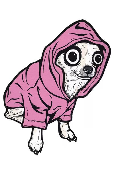 Allyson Gutchell: Chihuahua Hoodie by Allyson Gutchell