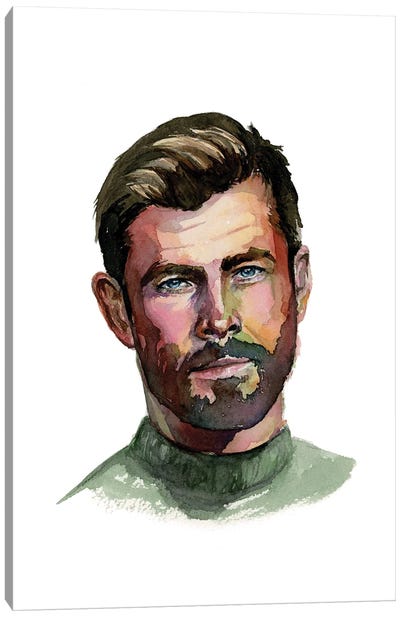 Chris Hemsworth Canvas Art Print - Allison Gray