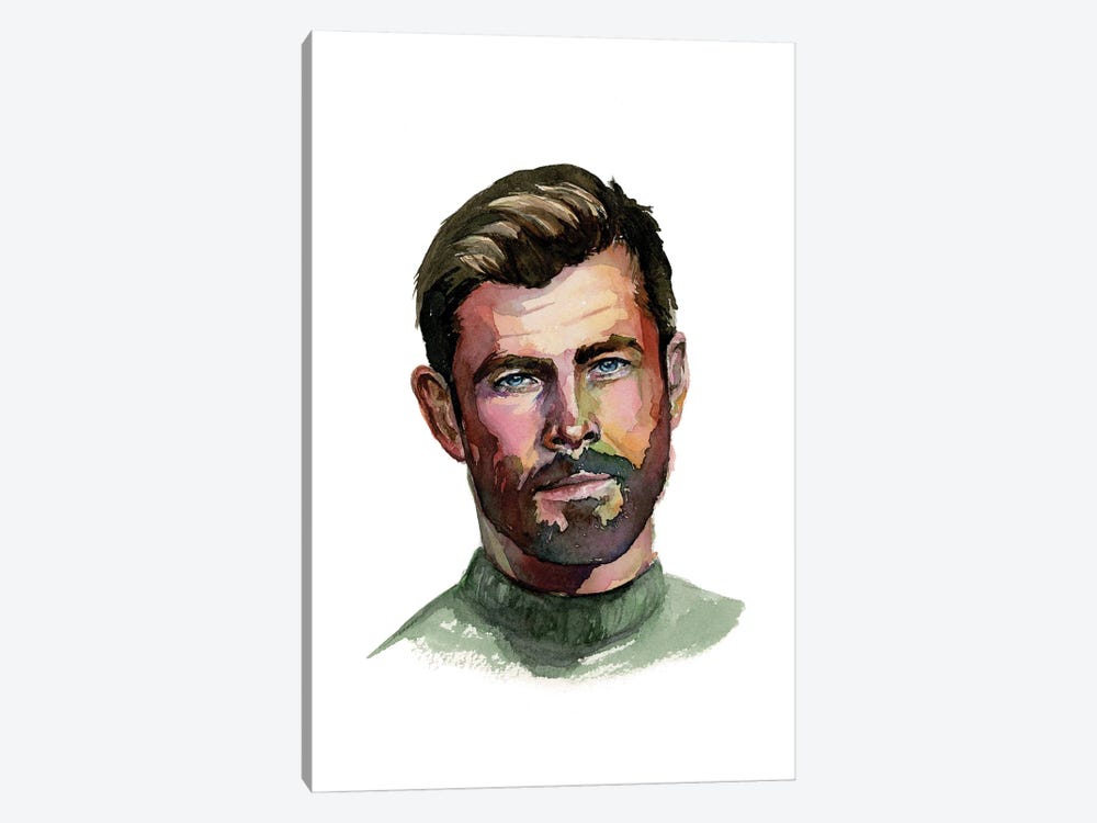 Chris Hemsworth by Allison Gray 1-piece Canvas Artwork