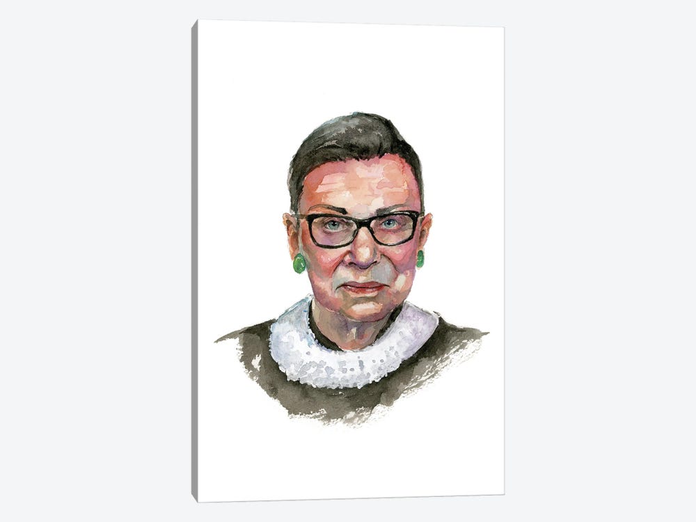 Ruth Bader Ginsburg by Allison Gray 1-piece Canvas Print