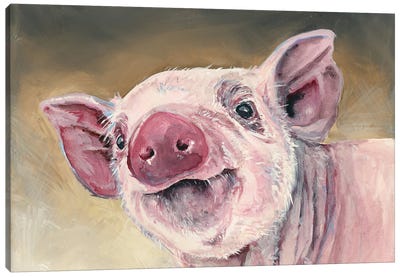 Happy Ham Canvas Art Print