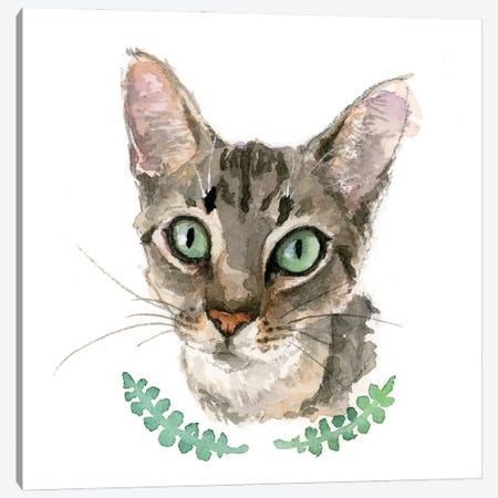 Sleek Kitty Canvas Print #AGY155} by Allison Gray Canvas Art