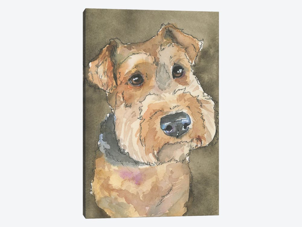 Airedale Terrier by Allison Gray 1-piece Canvas Artwork