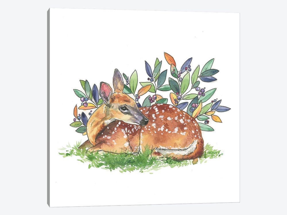Fawn In The Grass by Allison Gray 1-piece Art Print