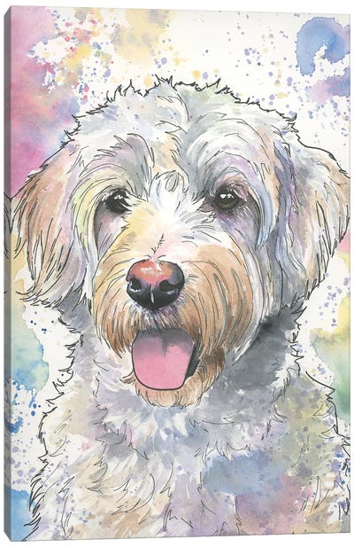 Love Of A Dog Canvas Art Print - Allison Gray