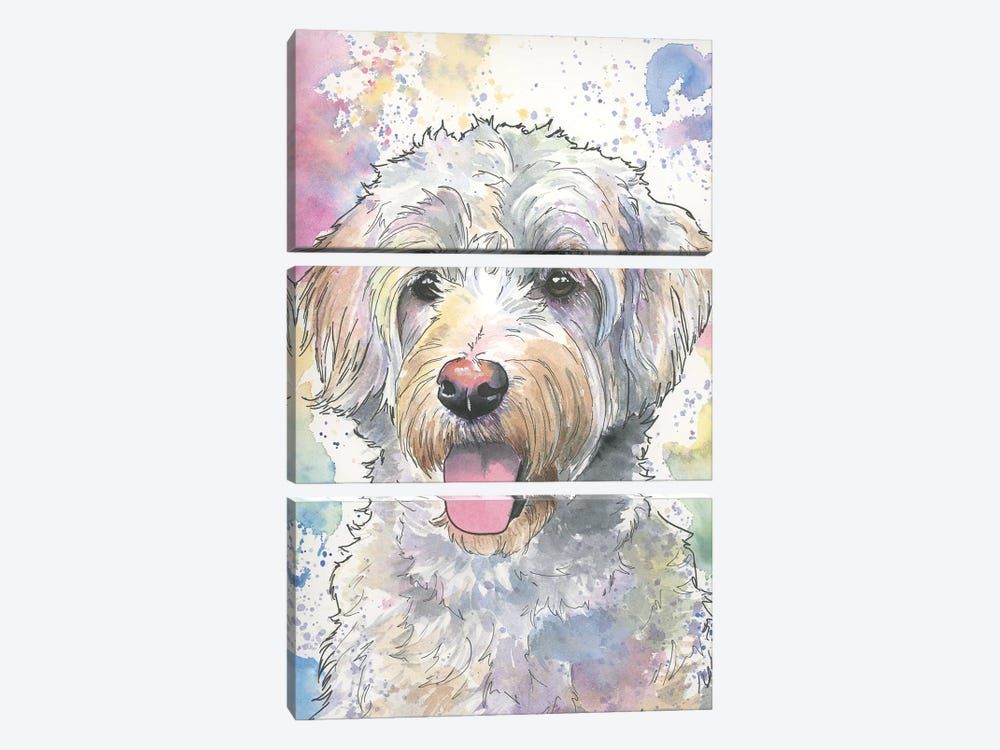 Love Of A Dog by Allison Gray 3-piece Art Print