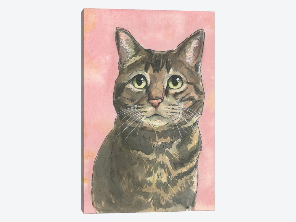 Rosy Brown Tabby by Allison Gray 1-piece Canvas Art