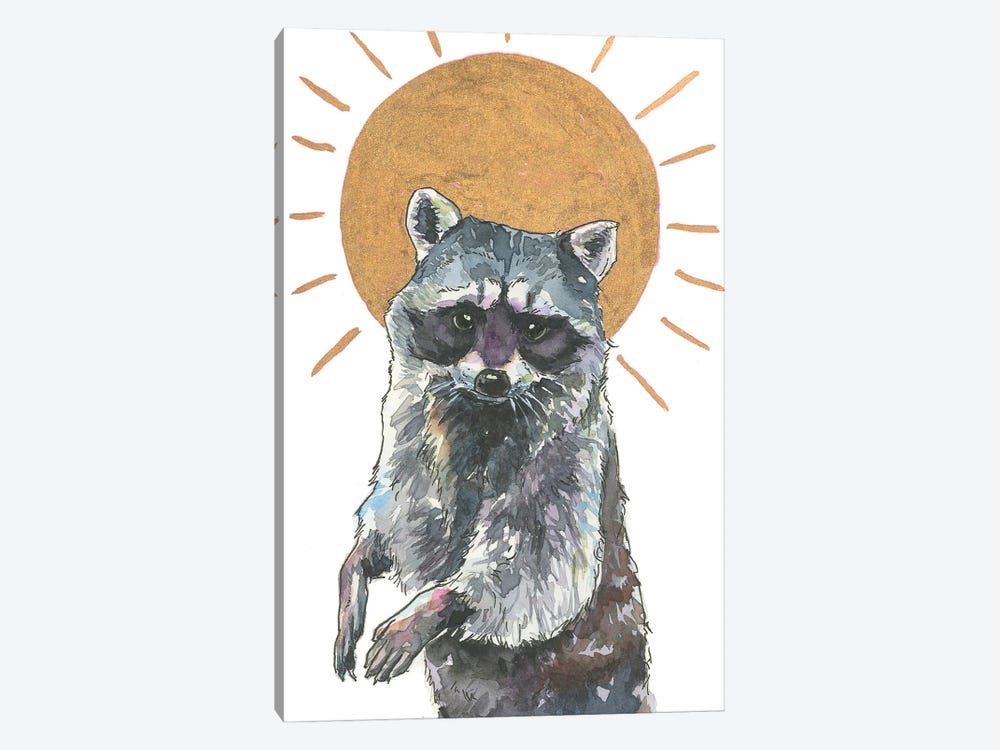 Saint Raccoon by Allison Gray 1-piece Canvas Print