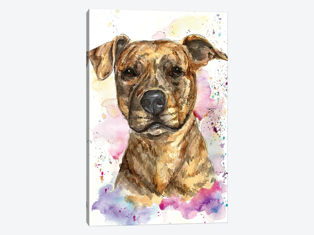 Brindle Gilly by Allison Gray 1-piece Canvas Art Print