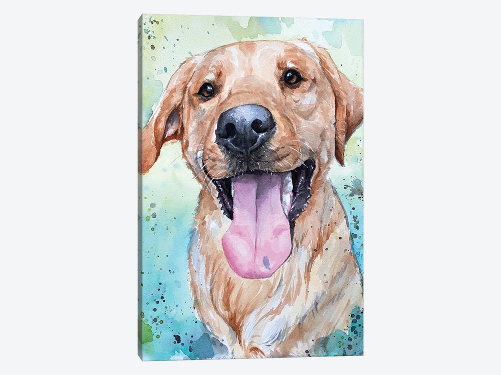 Carl The Red Lab by Allison Gray 1-piece Canvas Art Print