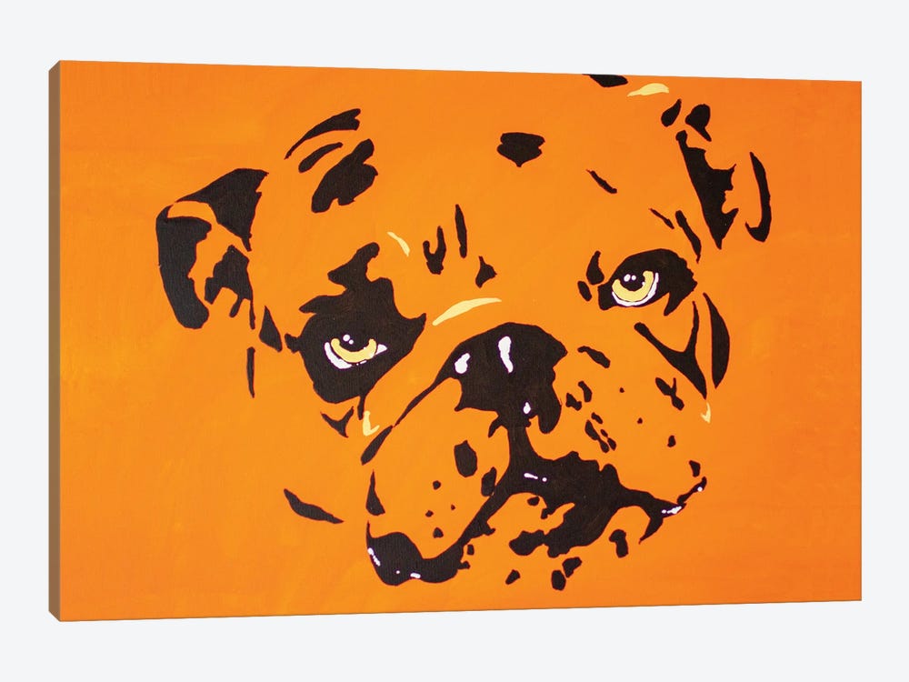Contrast Bulldog by Allison Gray 1-piece Canvas Artwork