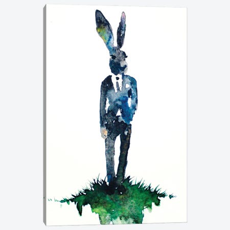 Dapper Hare Canvas Print #AGY47} by Allison Gray Canvas Art