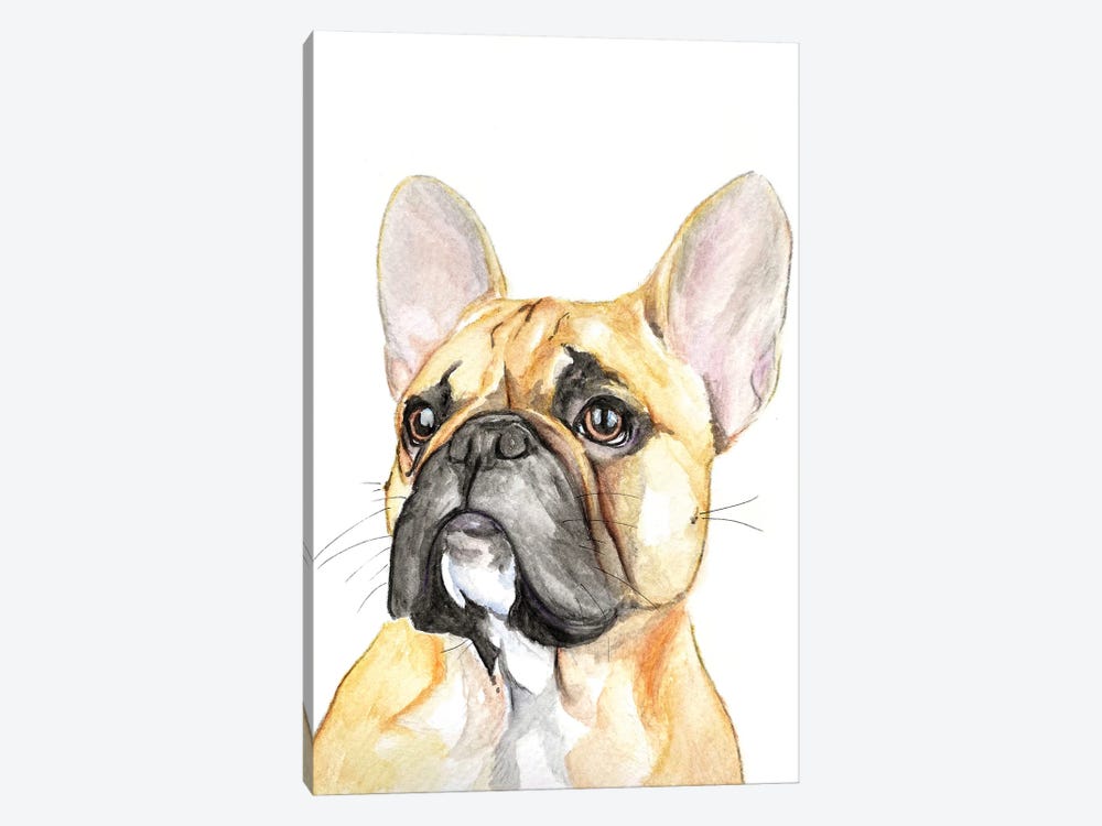 French Bulldog by Allison Gray 1-piece Canvas Art Print