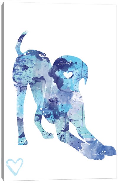 Labrador Retriever Silhouette I Canvas Art Print - Allison Gray