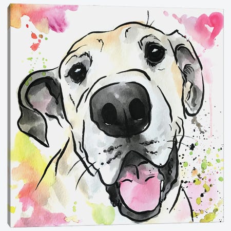 Loved Forever Great Dane Canvas Print #AGY78} by Allison Gray Canvas Art