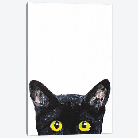 Peeking Cat Canvas Print #AGY89} by Allison Gray Art Print