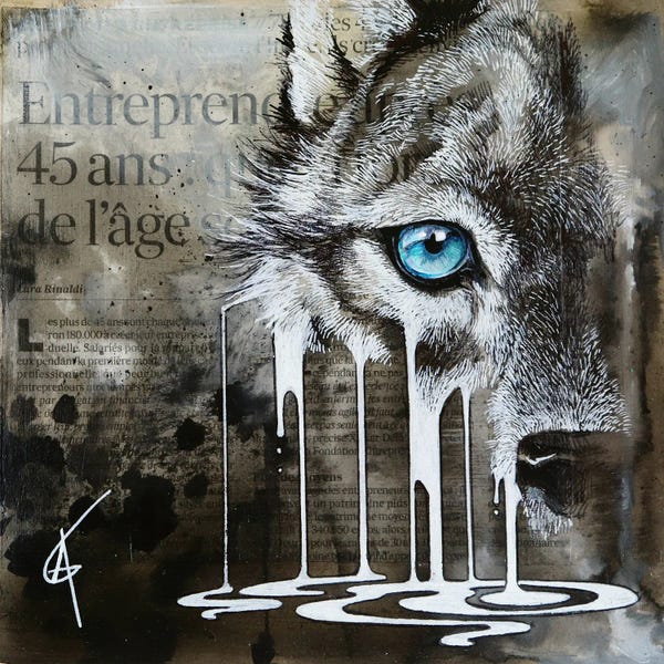 Emotive Animals: Insaisissable XVII by ANAGRUZ