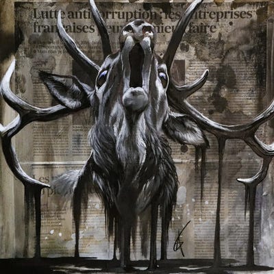 Insaisissable XXI by ANAGRUZ canvas print