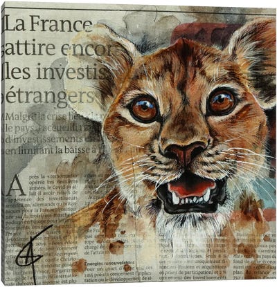 Kiara Canvas Art Print - Emotive Animals