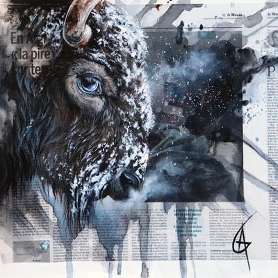 Theluji by ANAGRUZ canvas print