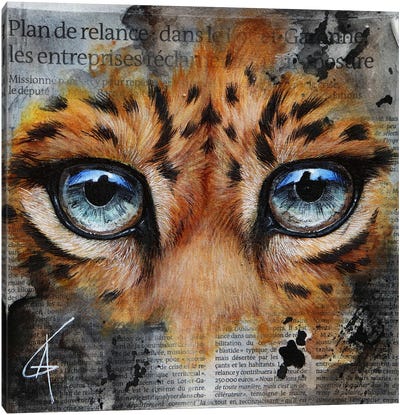 Wo Canvas Art Print - Emotive Animals