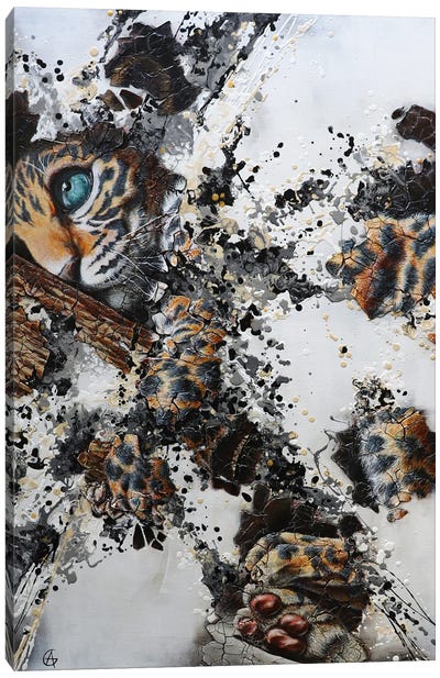 Superpositions IX Canvas Art Print - Leopard Art