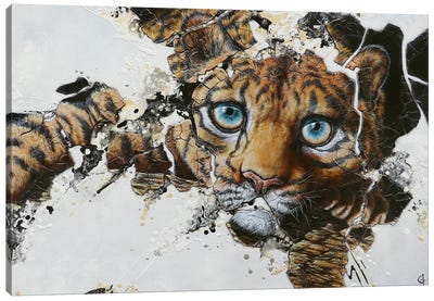 Superpositions XVI Canvas Art Print - Leopard Art