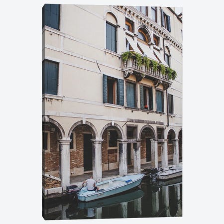 Canals of Venice I Canvas Print #AHB14} by Anja Hebrank Canvas Artwork