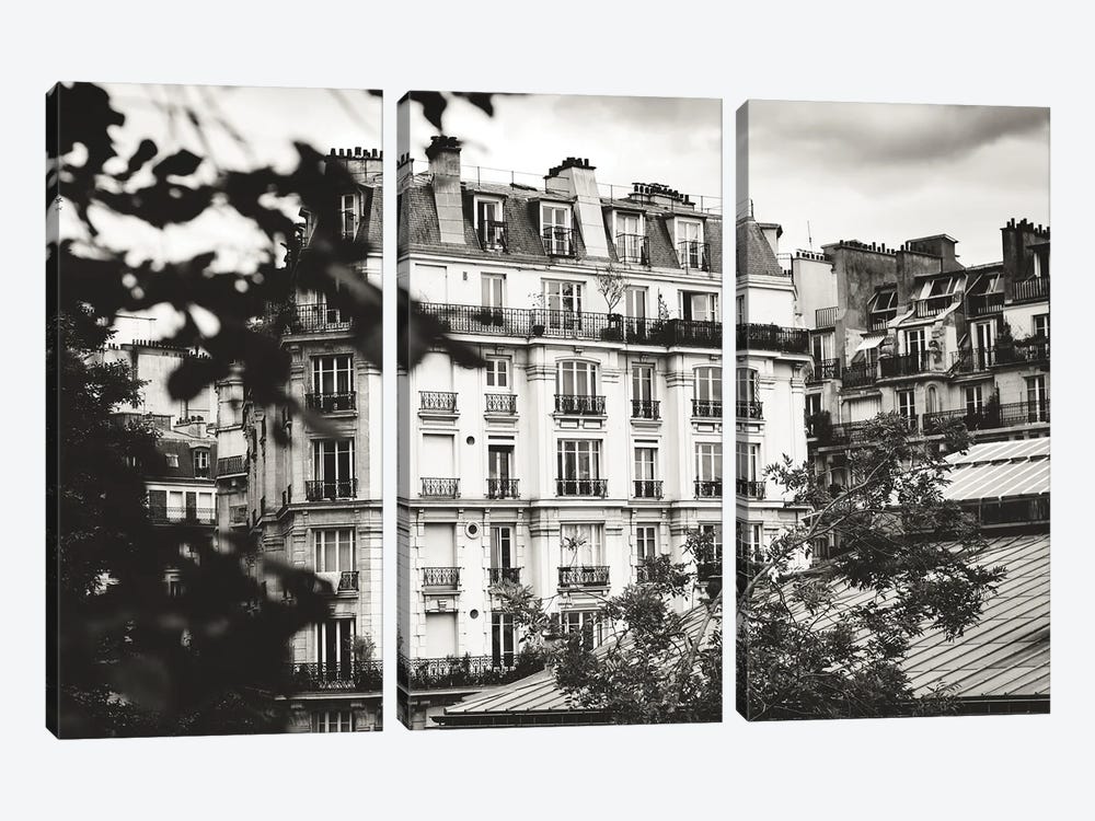 Morning in Montmartre, Paris by Anja Hebrank 3-piece Art Print
