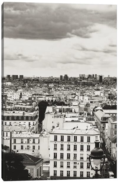 Montmartre Skyline, Paris Canvas Art Print - Anja Hebrank