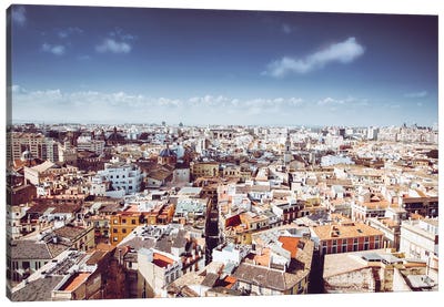 Valencia From Above Canvas Art Print