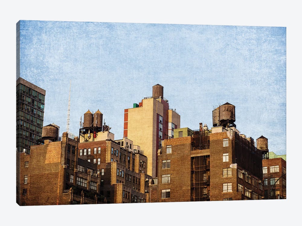 NYC Water Towers by Ann Hudec 1-piece Canvas Art