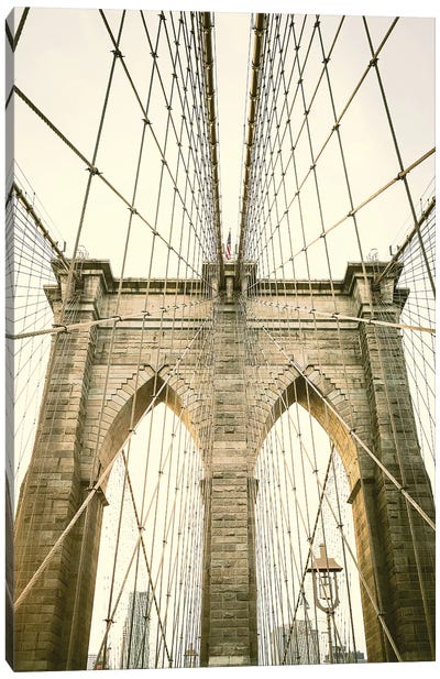 Brooklyn Bridge I Canvas Art Print - Vintage Styled Photography